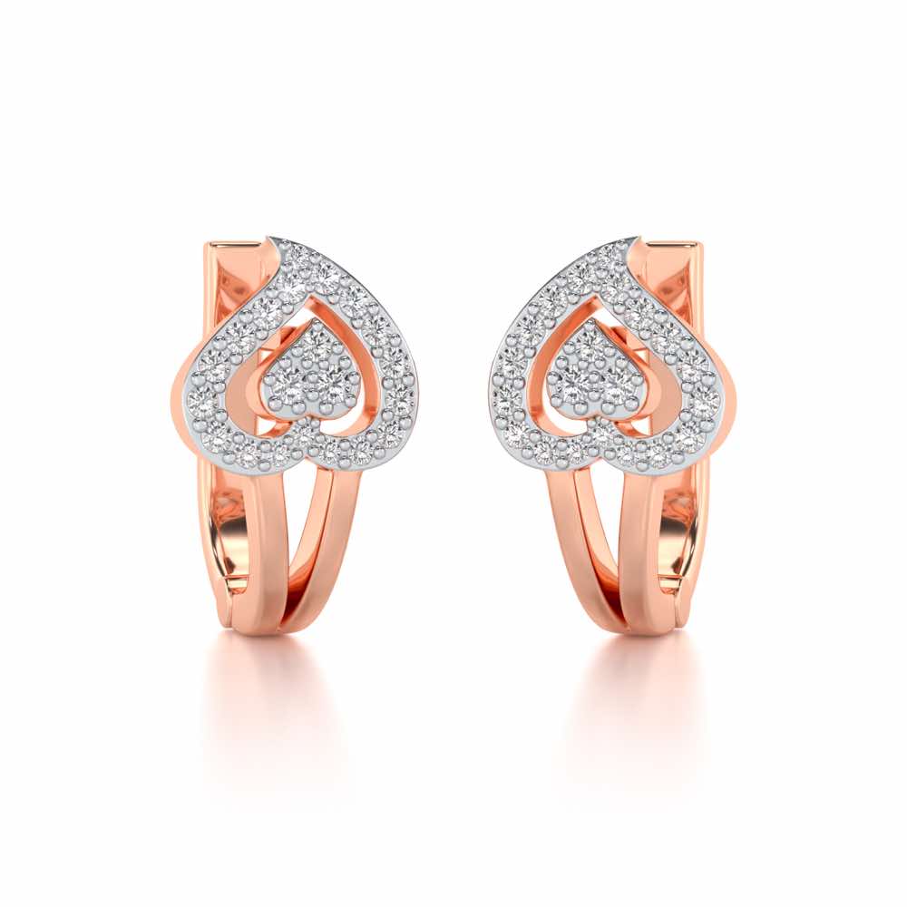 Heart Flame Silver Bali - Rose Gold - Image 1