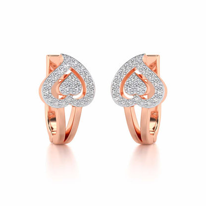 Heart Flame Silver Bali - Rose Gold - Image 1