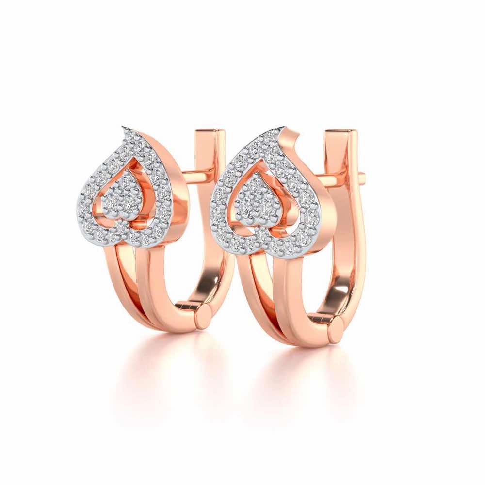 Heart Flame Silver Bali - Rose Gold - Image 3
