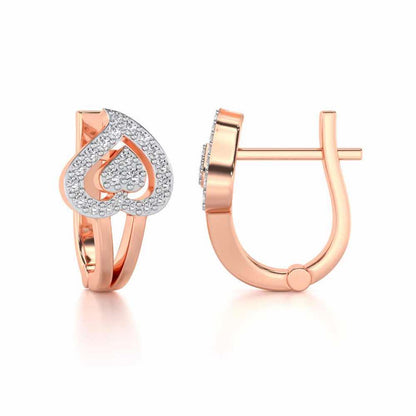 Heart Flame Silver Bali - Rose Gold - Image 4