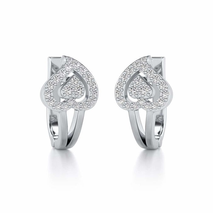 Heart Flame Silver Bali - White Gold - Image 1