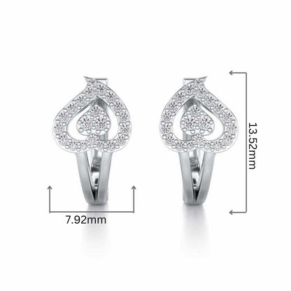 Heart Flame Silver Bali - White Gold - Image 2
