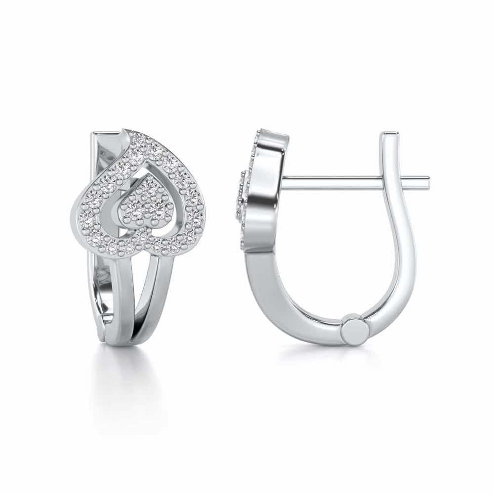 Heart Flame Silver Bali - White Gold - Image 4