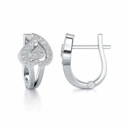 Heart Flame Silver Bali - White Gold - Image 4