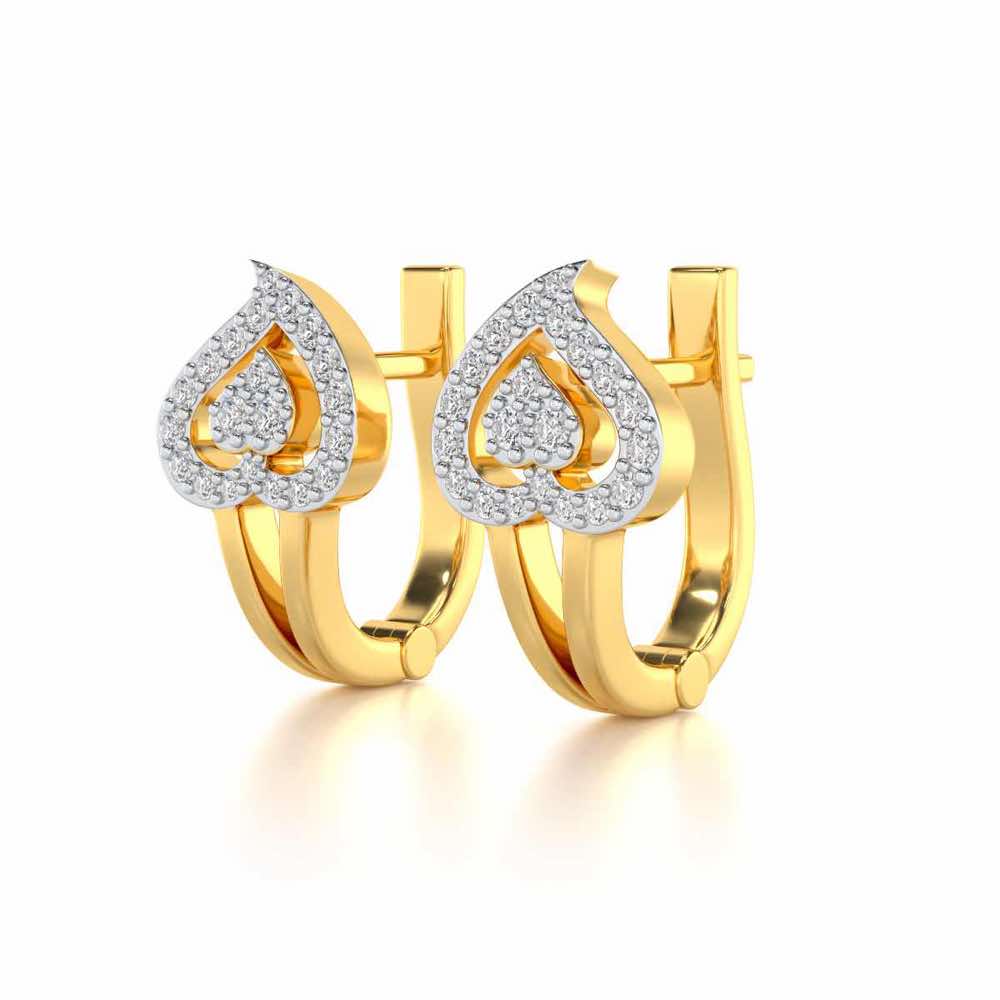Heart Flame Silver Bali - Yellow Gold - Image 3