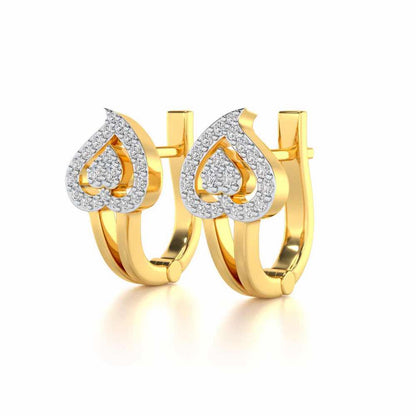 Heart Flame Silver Bali - Yellow Gold - Image 3
