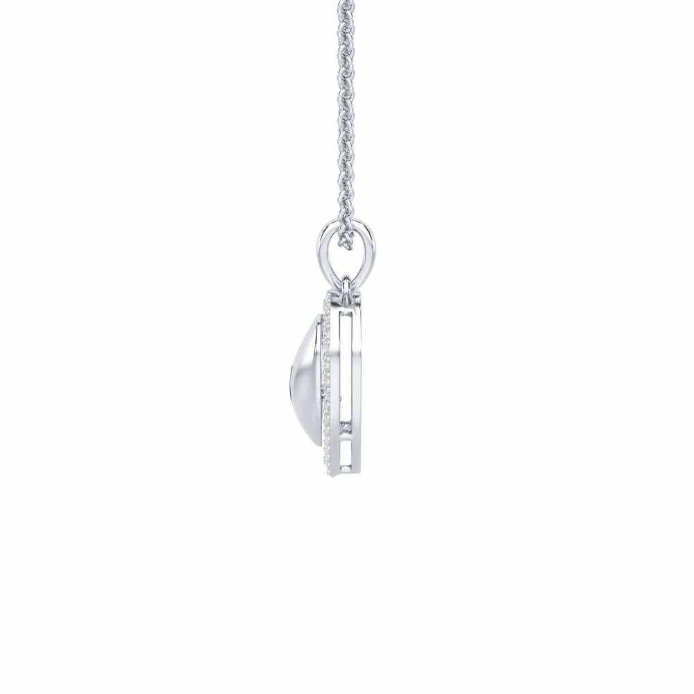 Heart Says Silver Pendant - White Gold - Image 4