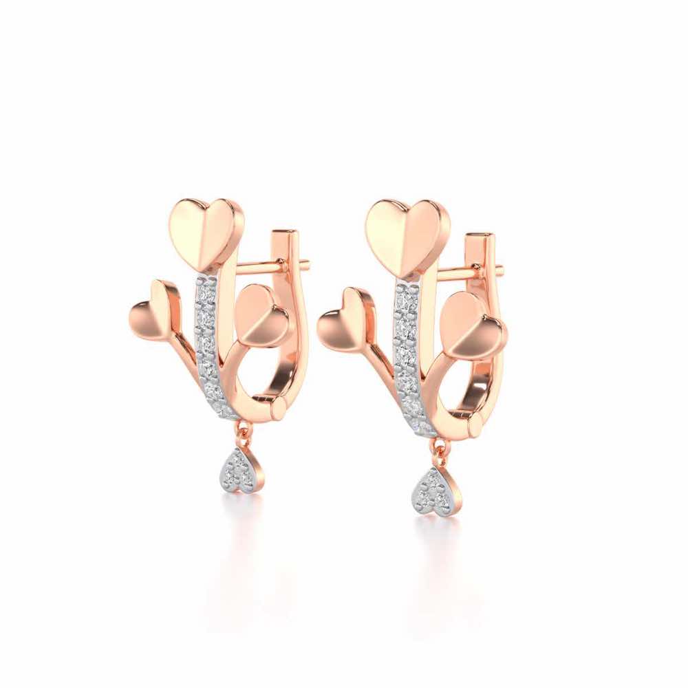 Heart Shoot Silver Bali - Rose Gold - Image 3