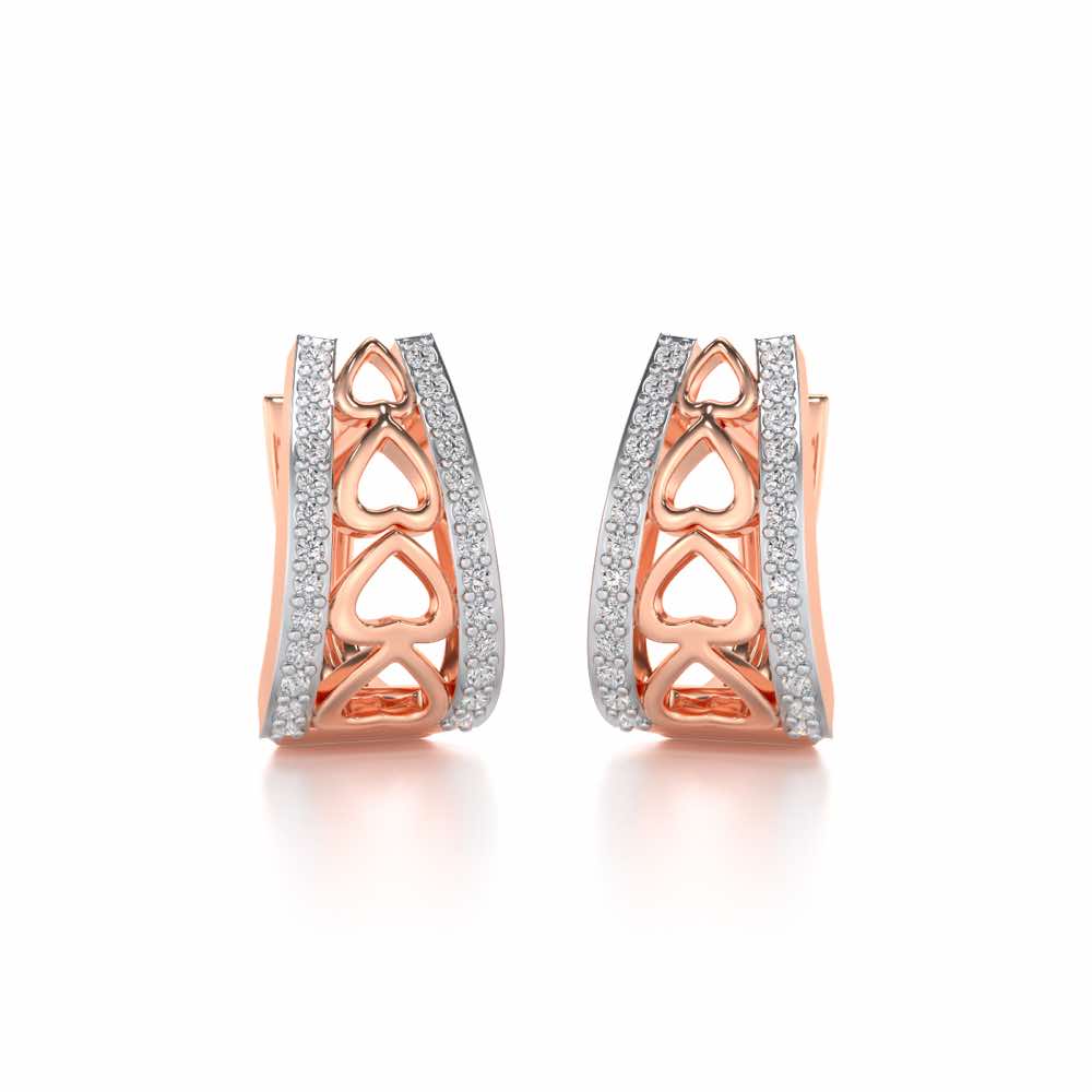 Heart Vein Silver Bali - Rose Gold - Image 1
