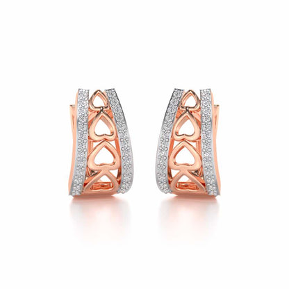 Heart Vein Silver Bali - Rose Gold - Image 1