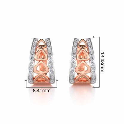 Heart Vein Silver Bali - Rose Gold - Image 2