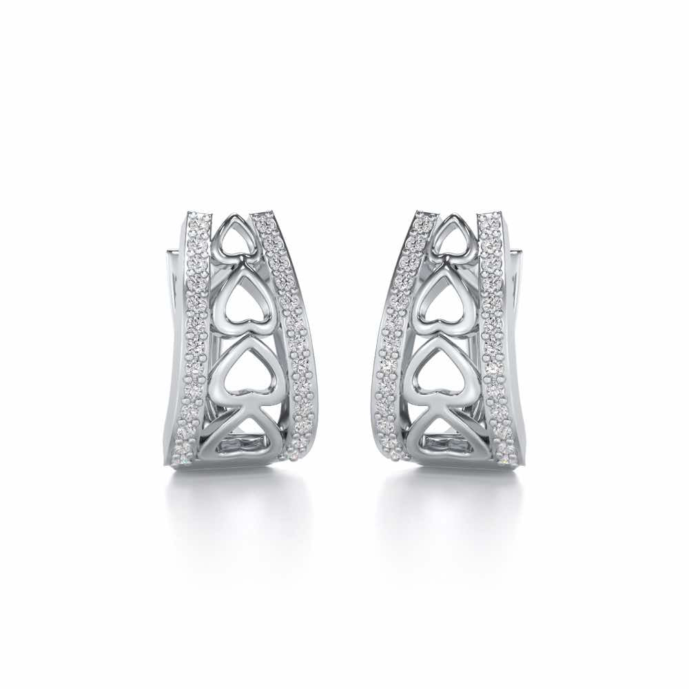Heart Vein Silver Bali - White Gold - Image 1