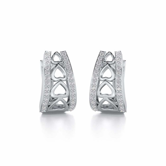 Heart Vein Silver Bali - White Gold - Image 1