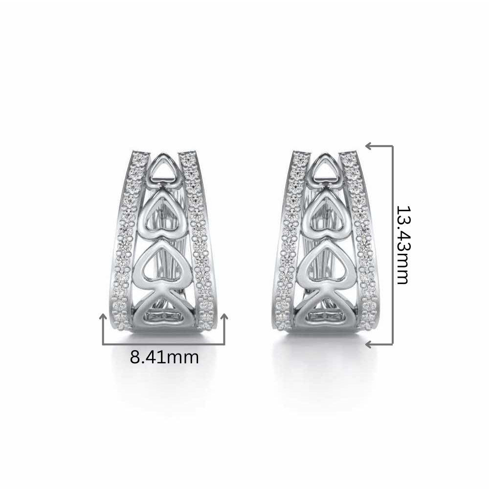 Heart Vein Silver Bali - White Gold - Image 2