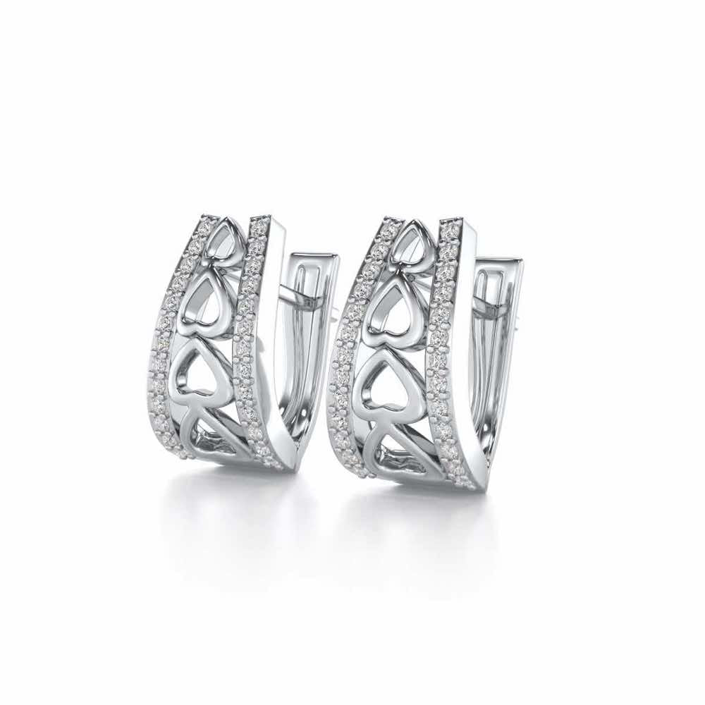 Heart Vein Silver Bali - White Gold - Image 3