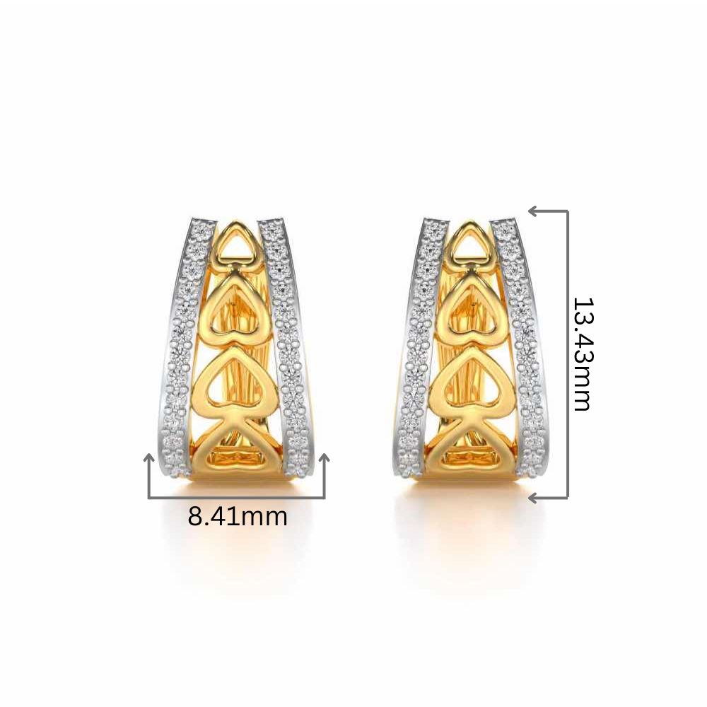 Heart Vein Silver Bali - Yellow Gold - Image 2