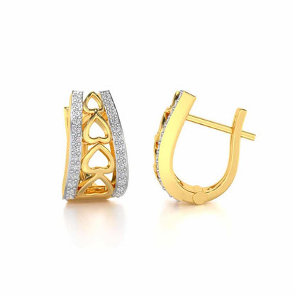 Heart Vein Silver Bali - Yellow Gold - Image 4