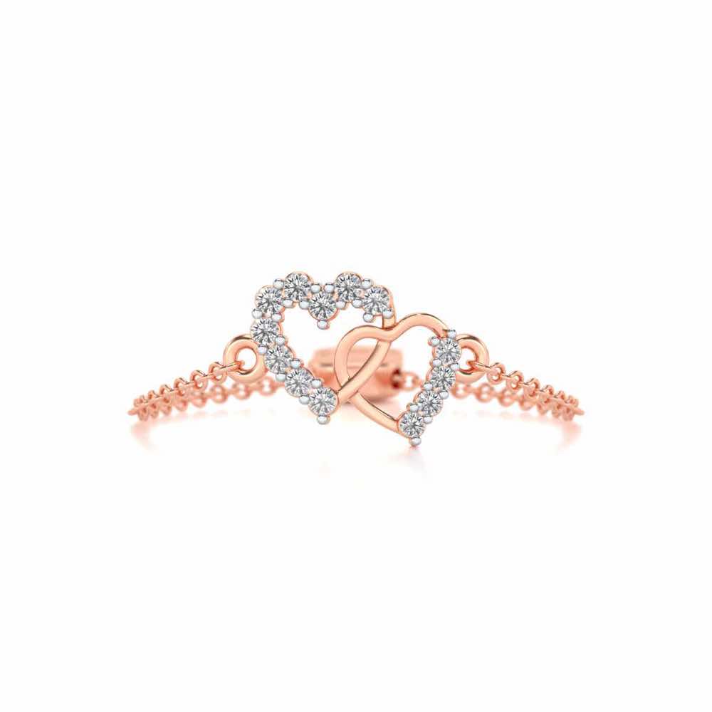HeartBond Adjustable Silver Ring - Rose Gold - Image 4