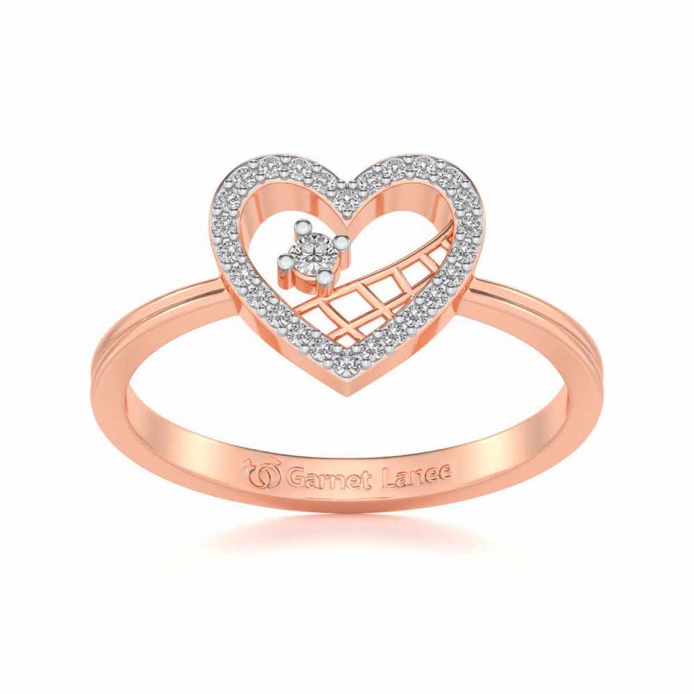 Heartfelt Silver Ring - Rose Gold - Image 2