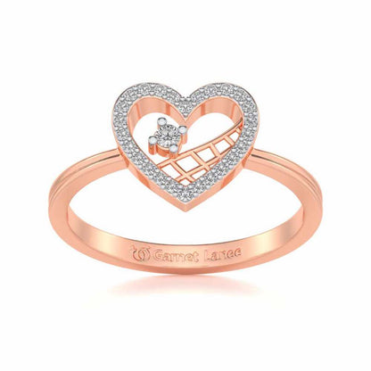 Heartfelt Silver Ring - Rose Gold - Image 2