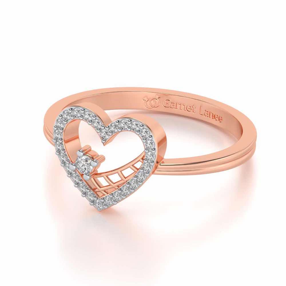 Heartfelt Silver Ring - Rose Gold - Image 3