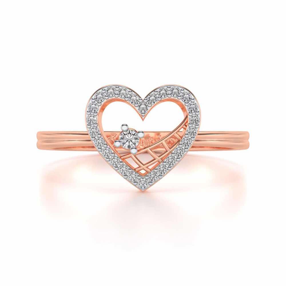 Heartfelt Silver Ring - Rose Gold - Image 5