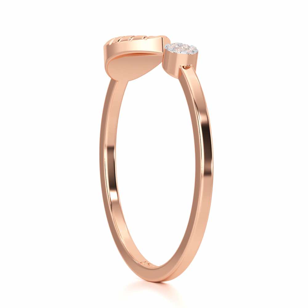 Heavenly Hues Silver Ring - Rose Gold - Image 3