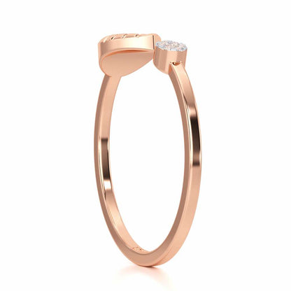 Heavenly Hues Silver Ring - Rose Gold - Image 3