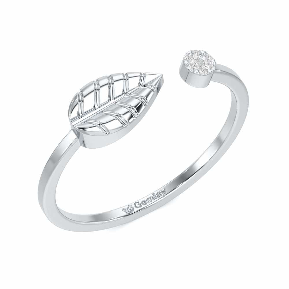 Heavenly Hues Silver Ring - White Gold - Image 1