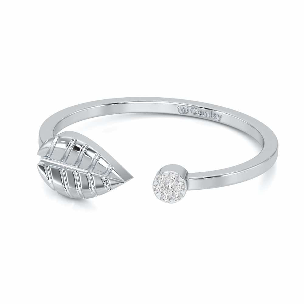 Heavenly Hues Silver Ring - White Gold - Image 2