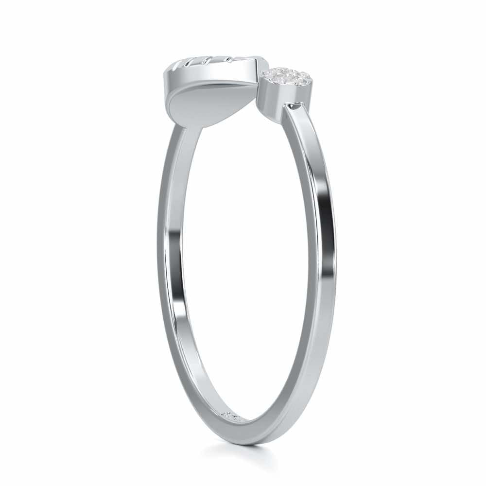 Heavenly Hues Silver Ring - White Gold - Image 3