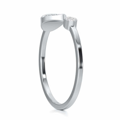 Heavenly Hues Silver Ring - White Gold - Image 3
