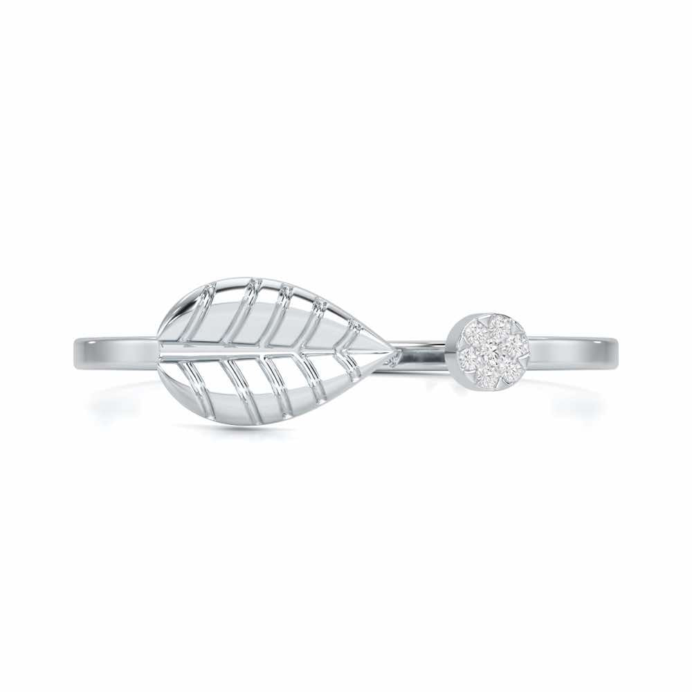 Heavenly Hues Silver Ring - White Gold - Image 4