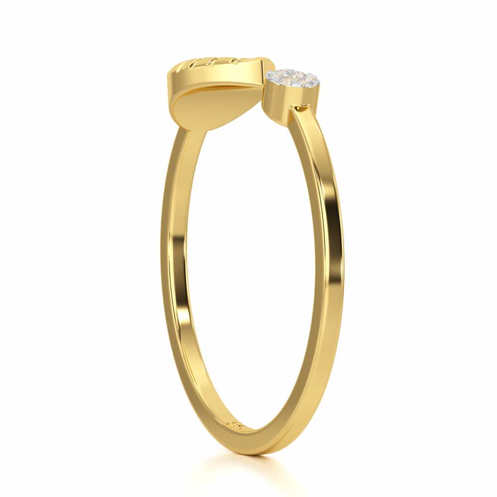 Heavenly Hues Silver Ring - Yellow Gold - Image 3