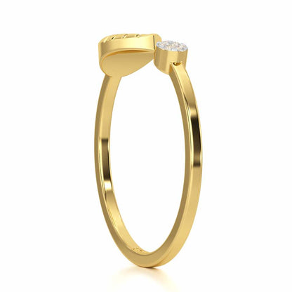 Heavenly Hues Silver Ring - Yellow Gold - Image 3