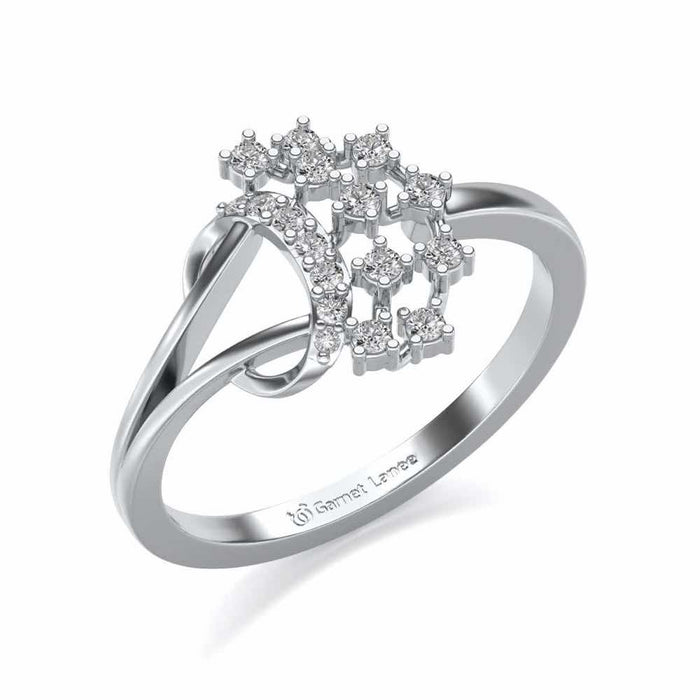 Heena Silver Ring - White Gold - Image 1
