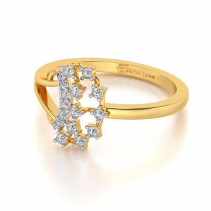 Heena Silver Ring - Yellow Gold - Image 2