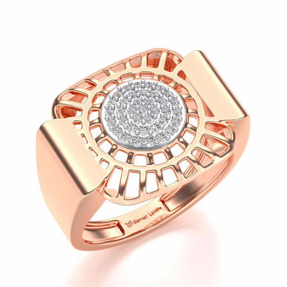 Heroic Silver Ring For Men - Rose Gold - Image 1