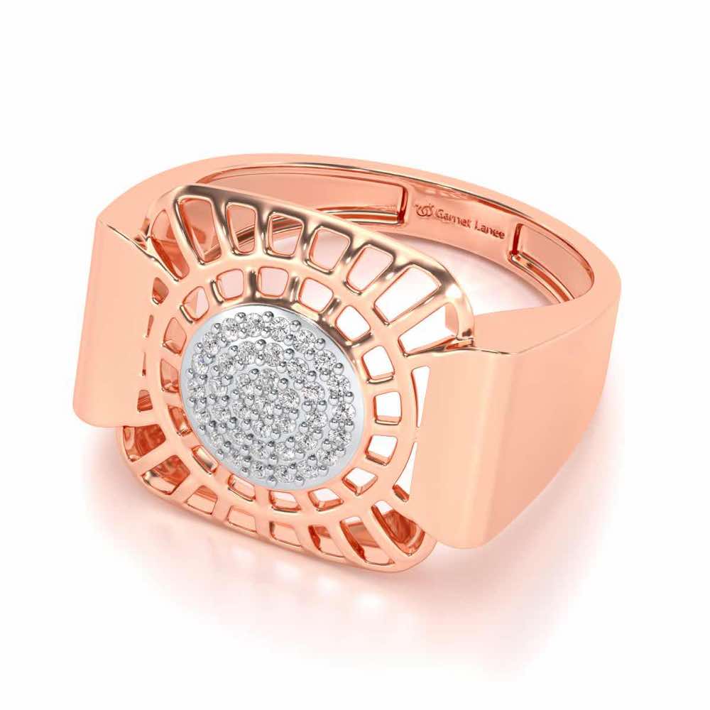 Heroic Silver Ring For Men - Rose Gold - Image 2