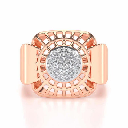 Heroic Silver Ring For Men - Rose Gold - Image 4