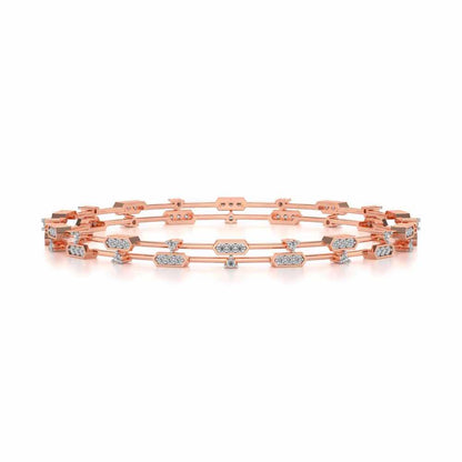 Hesperos Silver Bangles - Rose Gold - Image 4
