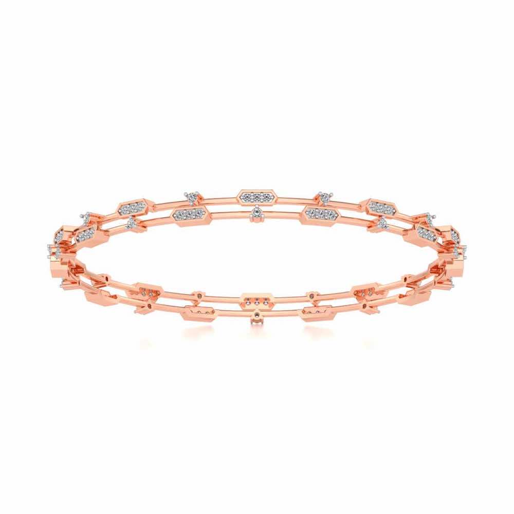 Hesperos Silver Bangles - Rose Gold - Image 5