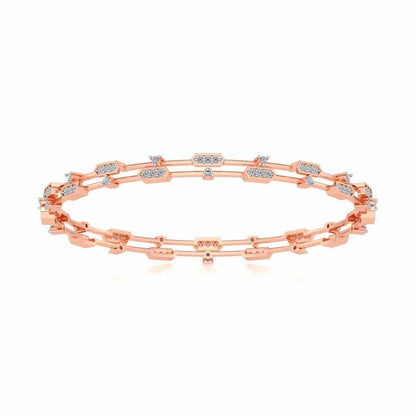 Hesperos Silver Bangles - Rose Gold - Image 5