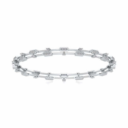 Hesperos Silver Bangles - White Gold - Image 5