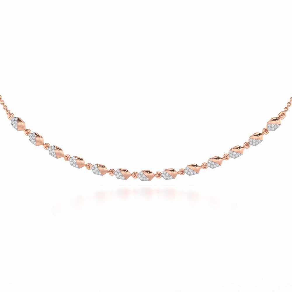 Hexa Chain Silver Necklace
