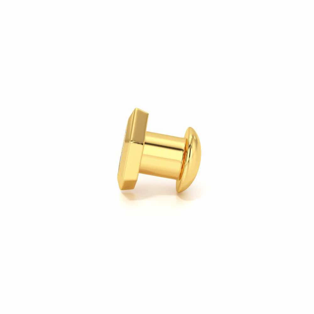 Hexagon Silver Watch Pin - Yellow Gold - Image 4