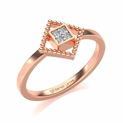 Hiral Silver Ring - Rose Gold - Image 1