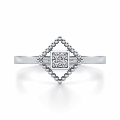 Hiral Silver Ring - White Gold - Image 4