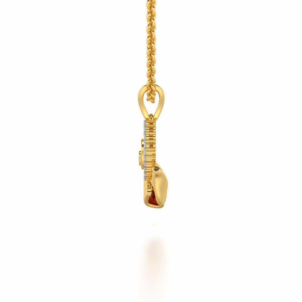 Hold Me Silver Pendant - Yellow Gold - Image 3