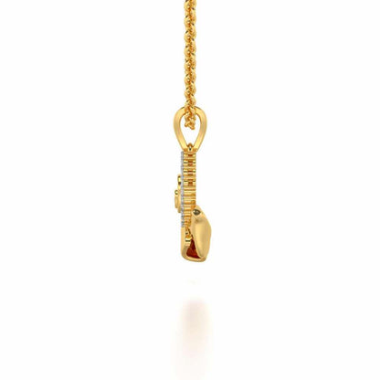 Hold Me Silver Pendant - Yellow Gold - Image 3